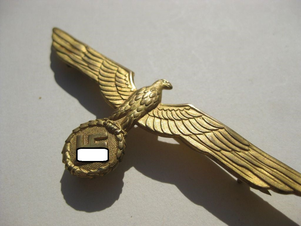 Kriegsmarine Metallbrustadler für die Sommeruniform Wehrmacht -Prachtexemplar-