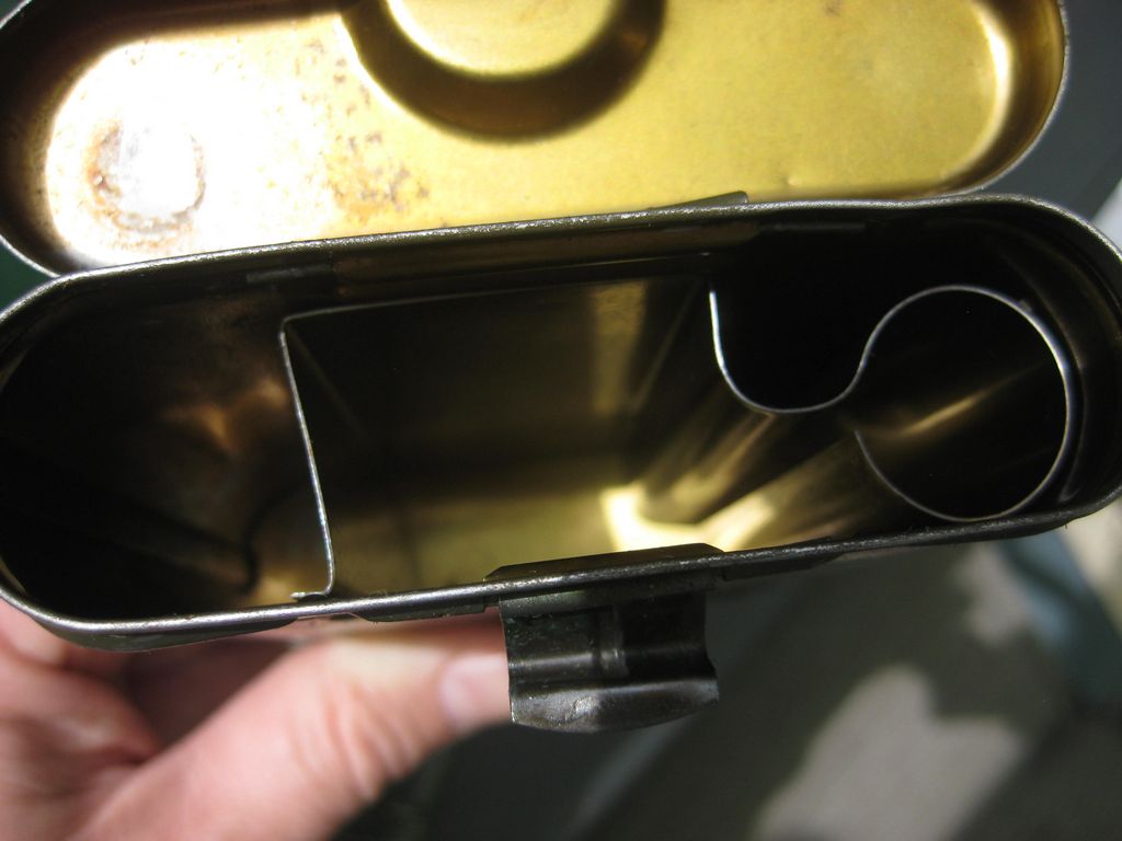 Bundeswehr Gewehrreinigung K98 leerer Putzzeugbehälter