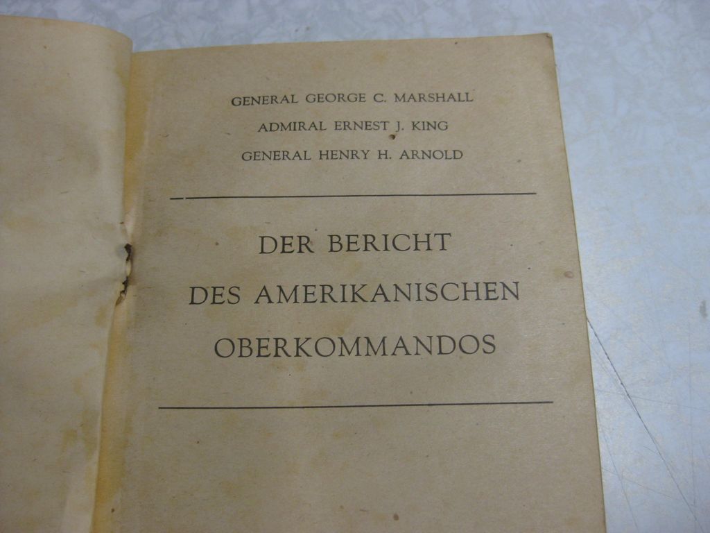 Buch Der Bericht des amerikanischen Oberkommandos USA Kriegstagebuch