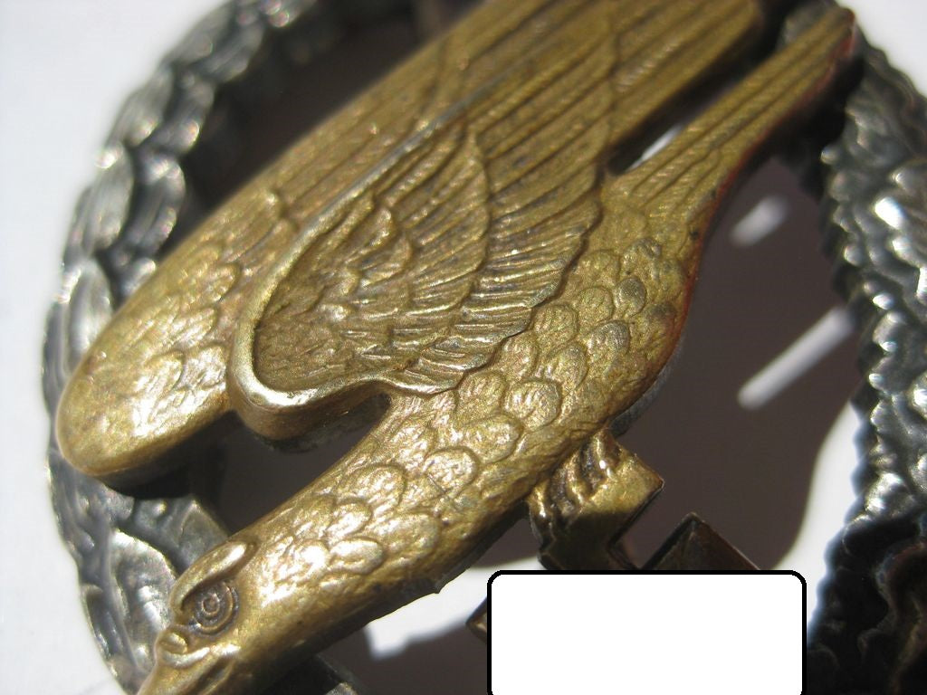 Fallschirmschützenabzeichen Fallschirmjäger Hersteller: Assmann & Söhne in Lüdenscheid Wehrmacht