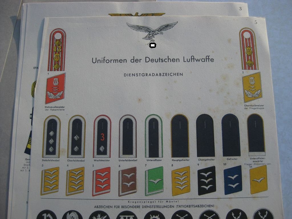 Uniform und Dienstgradabzeichen der Wehrmacht auf !!!! holländisch / niederländisch !!!!!! SEHR SELTEN