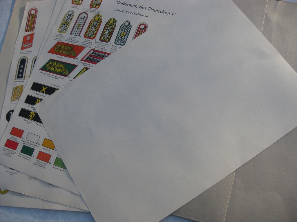 Uniform und Dienstgradabzeichen der Wehrmacht auf !!!! holländisch / niederländisch !!!!!! SEHR SELTEN