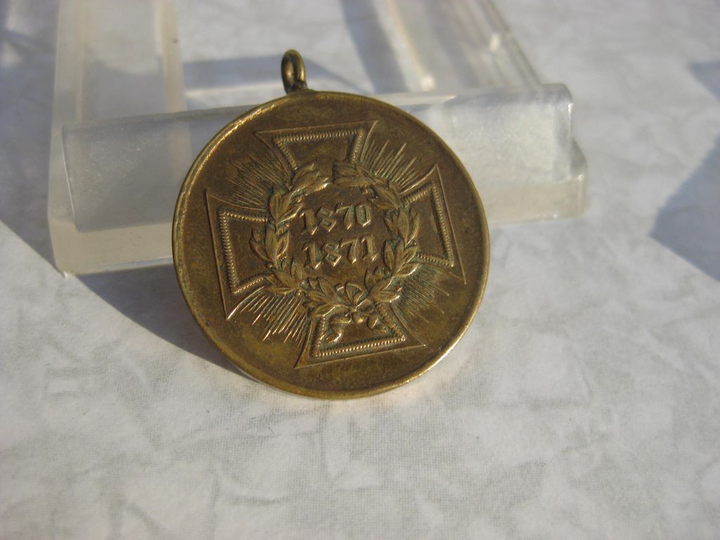 Medaille KDM Kriegsdenkmünze 1870-71 für Kämpfer SPANGENSTÜCK