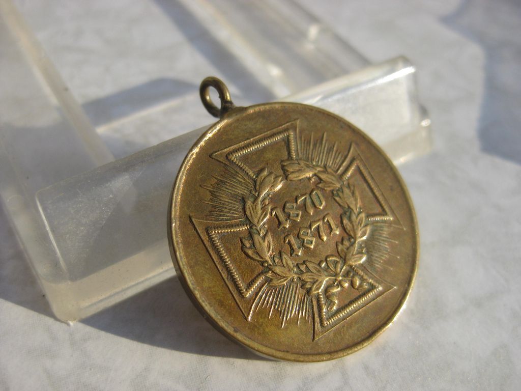 Medaille KDM Kriegsdenkmünze 1870-71 für Kämpfer SPANGENSTÜCK
