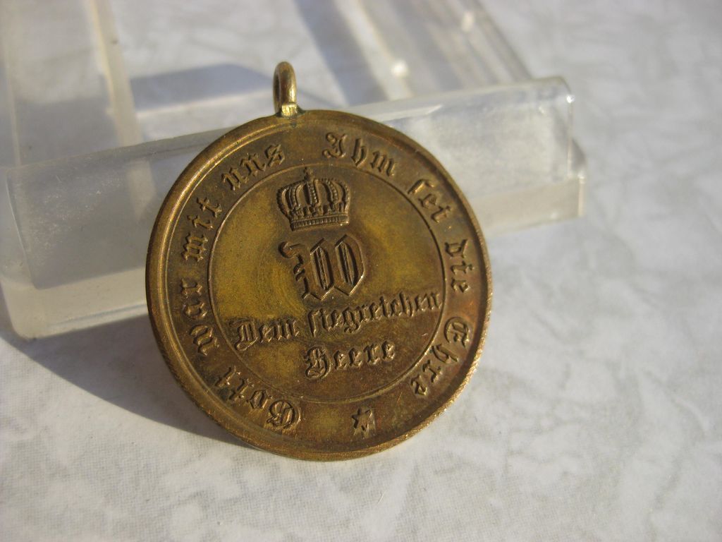 Medaille KDM Kriegsdenkmünze 1870-71 für Kämpfer SPANGENSTÜCK