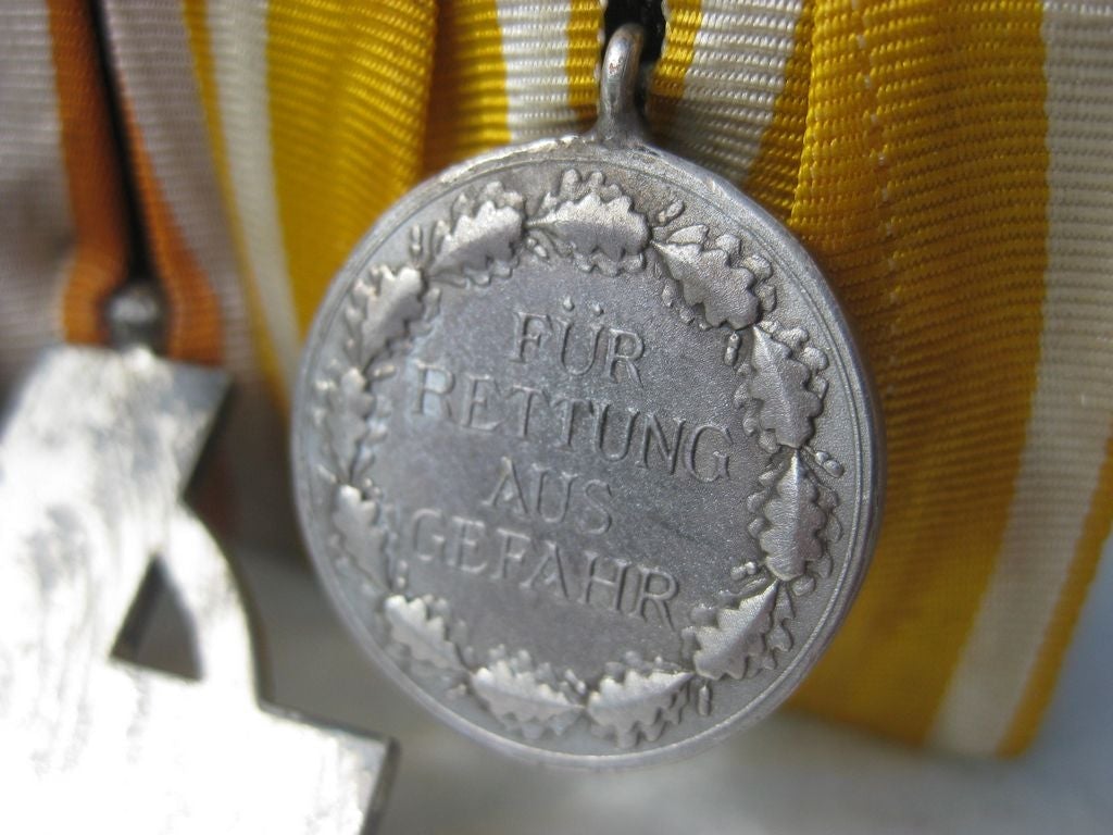 3er Ordensspange Rettungsmedaille Feuerwehr Ehrenzeichen 2.Stufe Olympiamedaille Erinnerungsmedaille 1936 3.Reich Feuerwehrorden Reichsfeuerwehrehrenzeichen