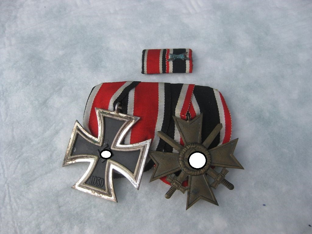 2er Ordensspange Eisernes Kreuz 2.Klasse 1939 EK2/39 Orden HEER Wehrmacht Orden Auszeichnung Kriegsverdienstkreuz 2.Klasse mit Schwertern