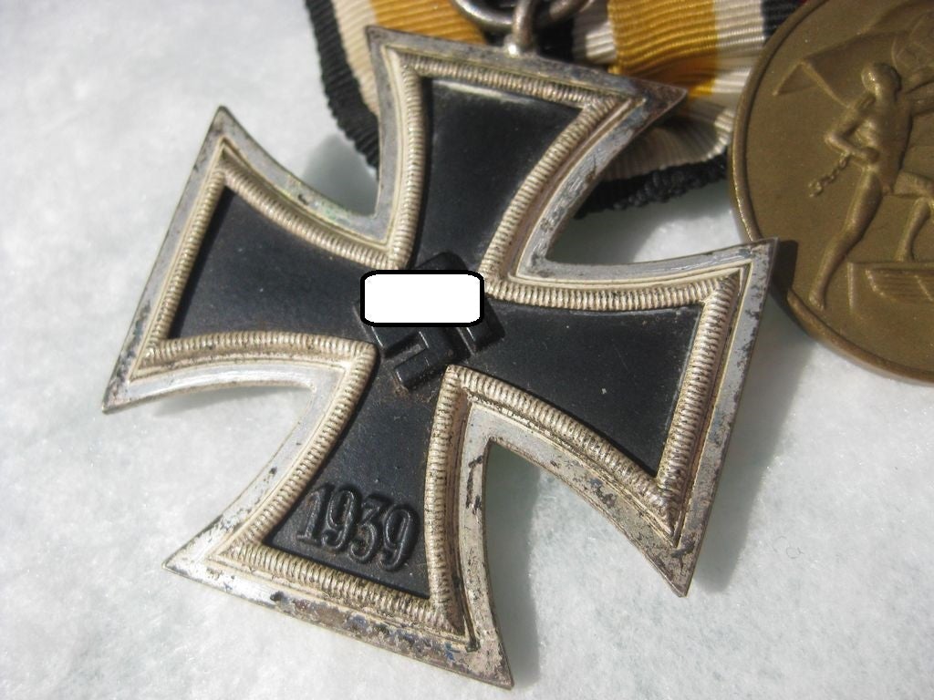 2er Ordensspange Eisernes Kreuz 2.Klasse 1939 EK2/39 Orden HEER Wehrmacht Einmarschmedaille 1.Oktober 1938 Sudetenmedaille