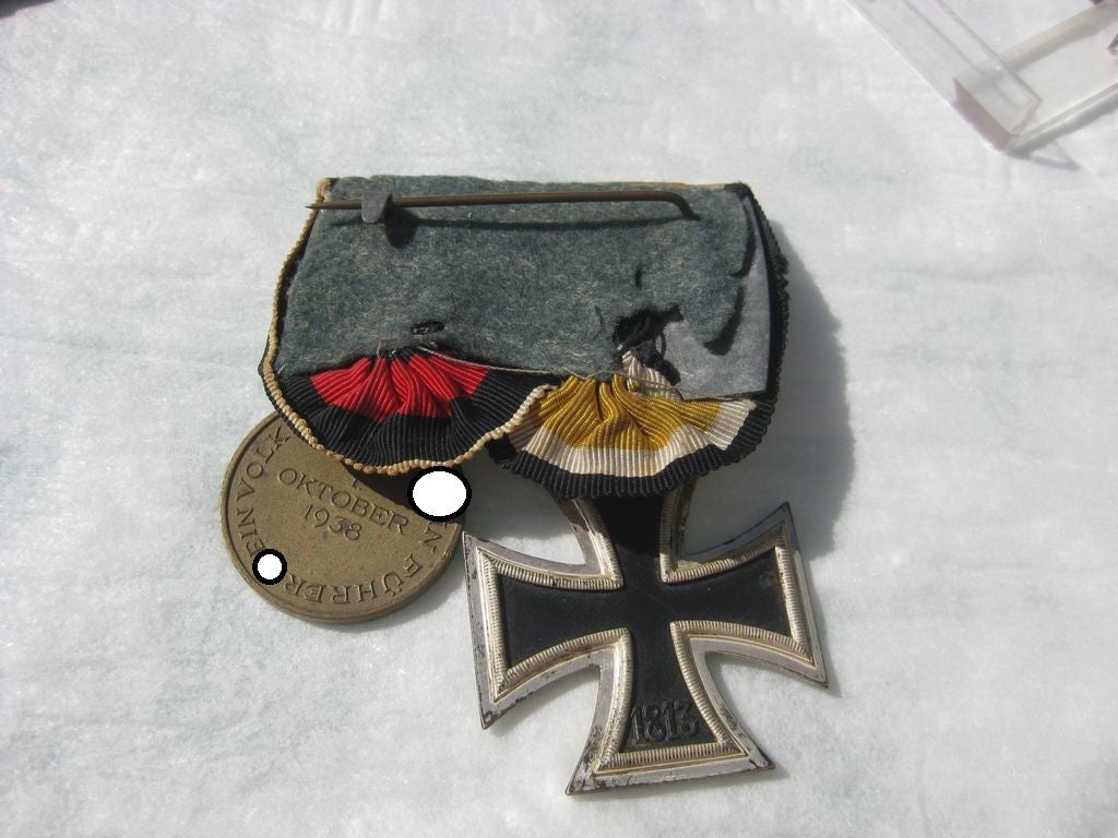 2er Ordensspange Eisernes Kreuz 2.Klasse 1939 EK2/39 Orden HEER Wehrmacht Einmarschmedaille 1.Oktober 1938 Sudetenmedaille