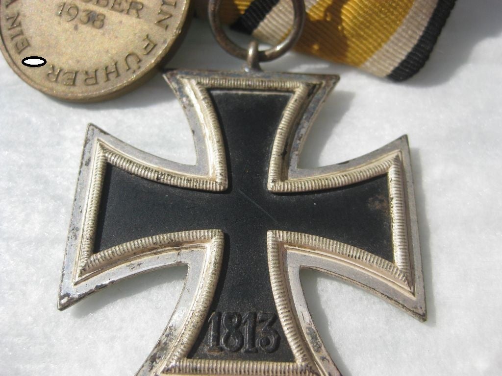 2er Ordensspange Eisernes Kreuz 2.Klasse 1939 EK2/39 Orden HEER Wehrmacht Einmarschmedaille 1.Oktober 1938 Sudetenmedaille