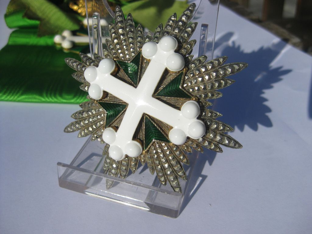 italienisches Großkreuz mit Bruststern Heiliger Lazarus ITALIEN 1868 - 1946 Orden Ehrenzeichen echtes GOLD !!!!