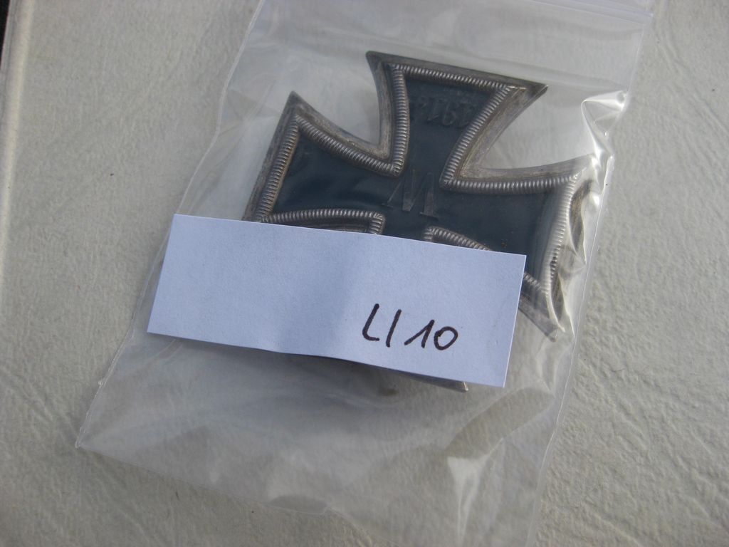 Eisernes Kreuz 1.Klasse von 1914 (EK1/14) Hersteller: L/10 DESCHLER &amp; Sohn in München Stück für Offizier in der Wehrmacht