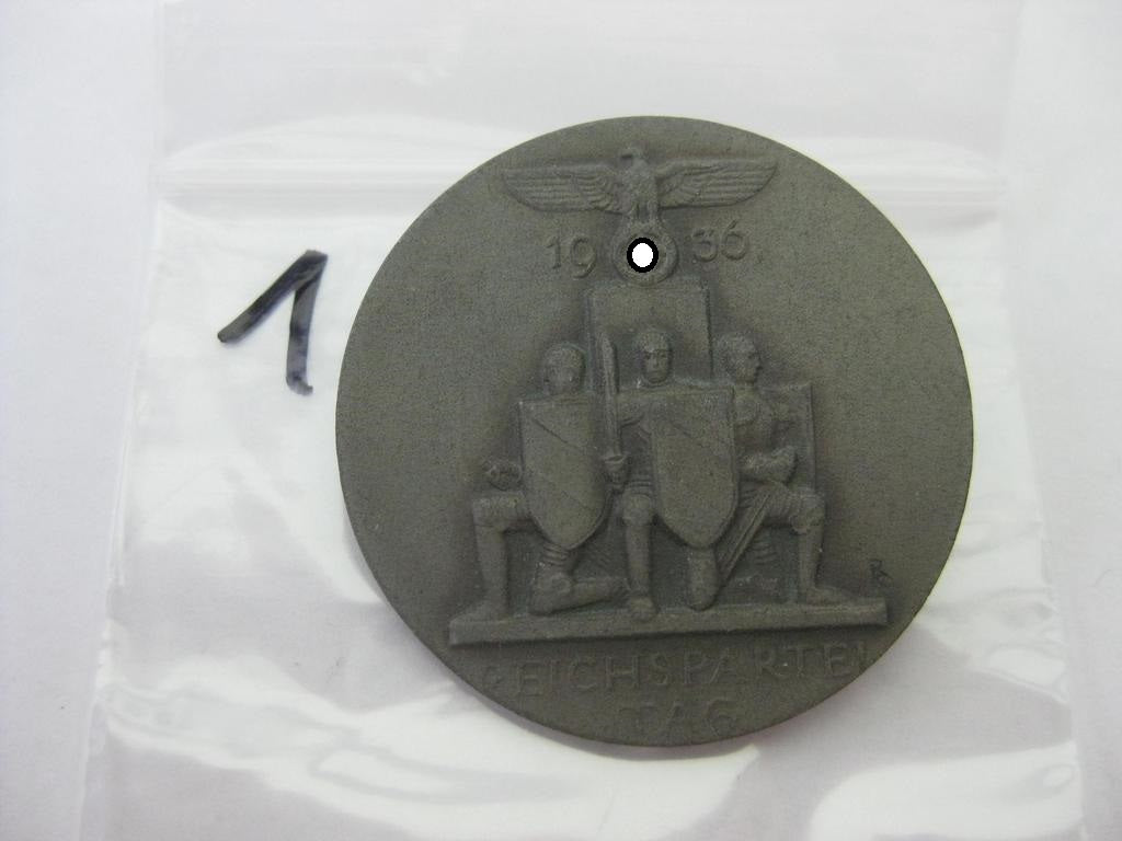 Abzeichen NSDAP Reichsparteitag 1936 Hersteller: G. Brehmer / Markneukirchen