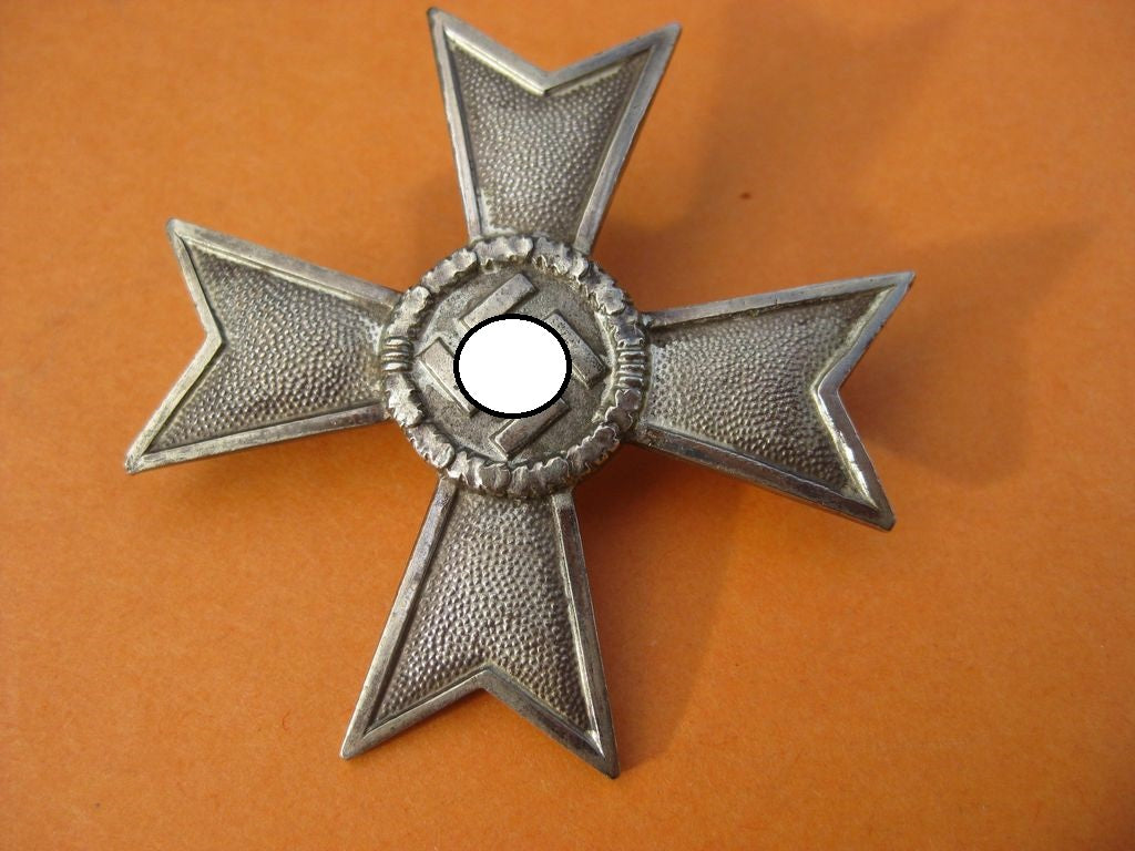 Kriegsverdienstkreuz 1.Klasse OHNE Schwerter Seltener Hersteller: Julius Bauer &amp; Söhne / Zella-Mehlis