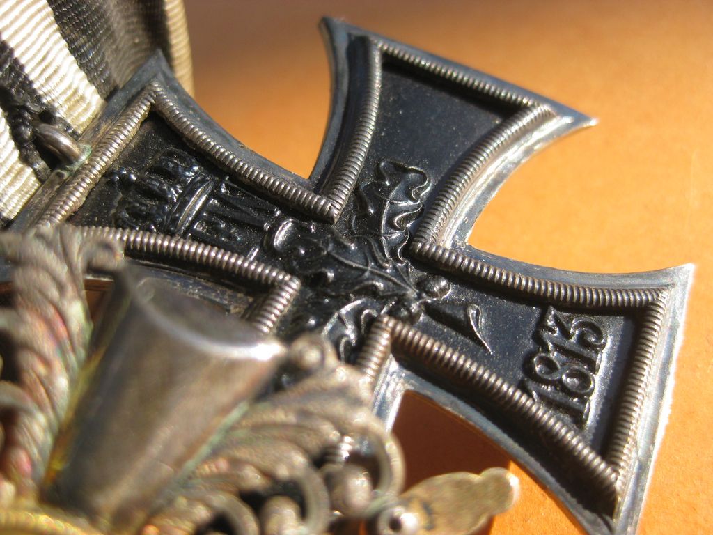 3er Ordenschnalle Ordensspange Eisernes Kreuz 2.Klasse 1914 (EK2/14) Baden Ritterkreuz mit Schwertern vom Zähringer Löwen  Ehrenzeichen Auszeichnung Kaiserreich