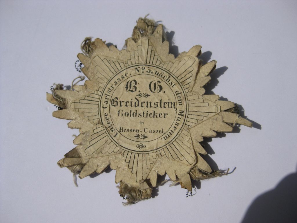 Bruststern Orden vom goldenen Löwen 1813  1815 Orden Ehrenzeichen Verdienstkreuz Medaille Hessen-Cassel