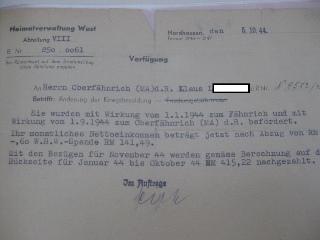 Portepee für den Offiziersdolch der Kriegsmarine / Marinedolch / WEHRMACHT