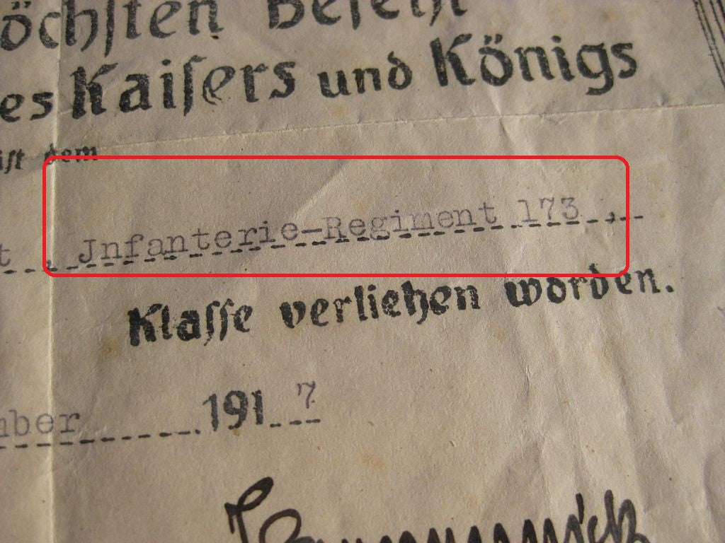 5er Ordensspange Eisernes Kreuz 1914 Oldenburg Infanterie Regiment 173 Orden 1.Weltkrieg Preußen