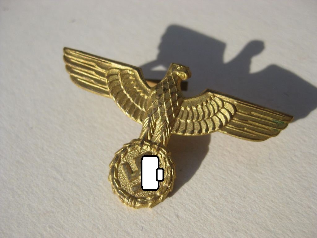 Mützenabzeichen Marine HJ Hitlerjugend für Schirmmütze / Tellermütze / Matrosenmütze Mint Condition