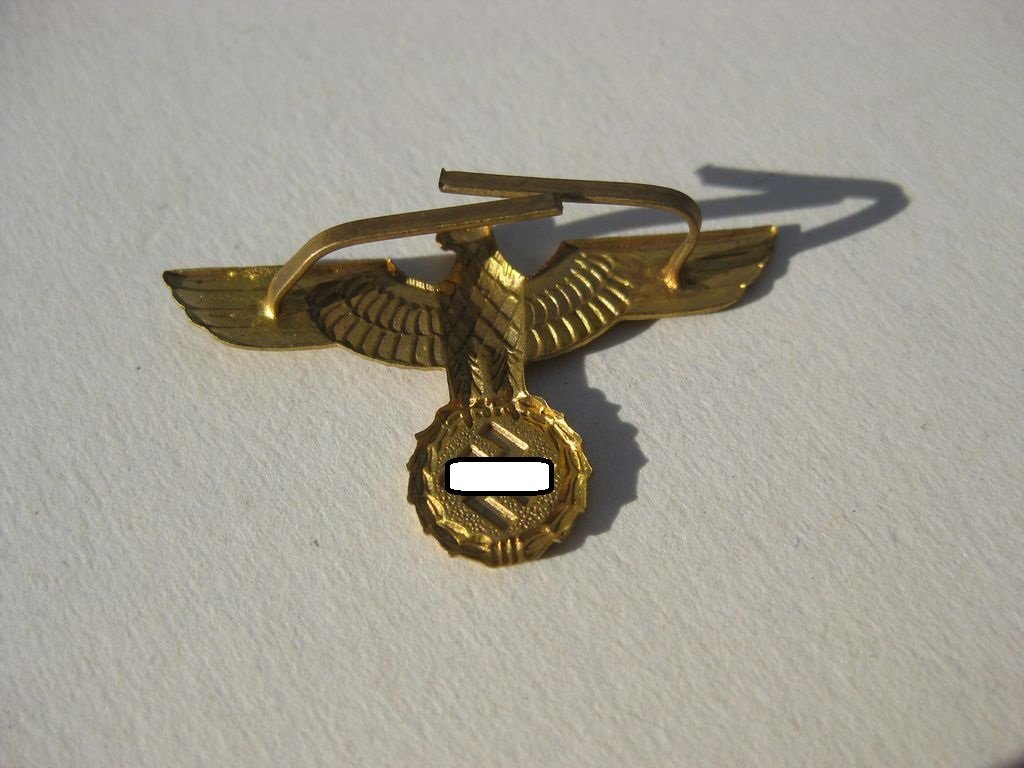 Mützenabzeichen Marine HJ Hitlerjugend für Schirmmütze / Tellermütze / Matrosenmütze Mint Condition