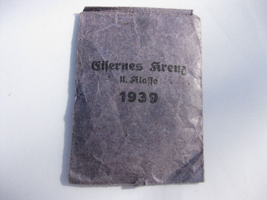 Eisernes Kreuz 2.Klasse in Verleihungstüte (EK2/39) Hersteller: Schenkl in Wien