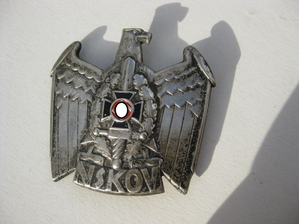 Mützenadler zur Schirmmütze des Kriegerbund (NSKOV) 3.Reich Hoheitsadler  Mint Condition)