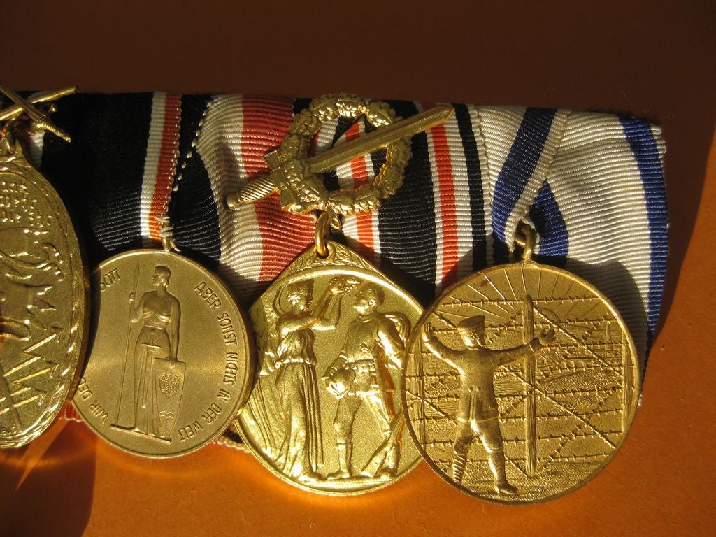 7er Ordenschnalle Ordensspange Preußen Verdienstmedaille  Kriegerverein Kriegerbund Somme Flandernschlacht Kaiserreich MINT CONDITION