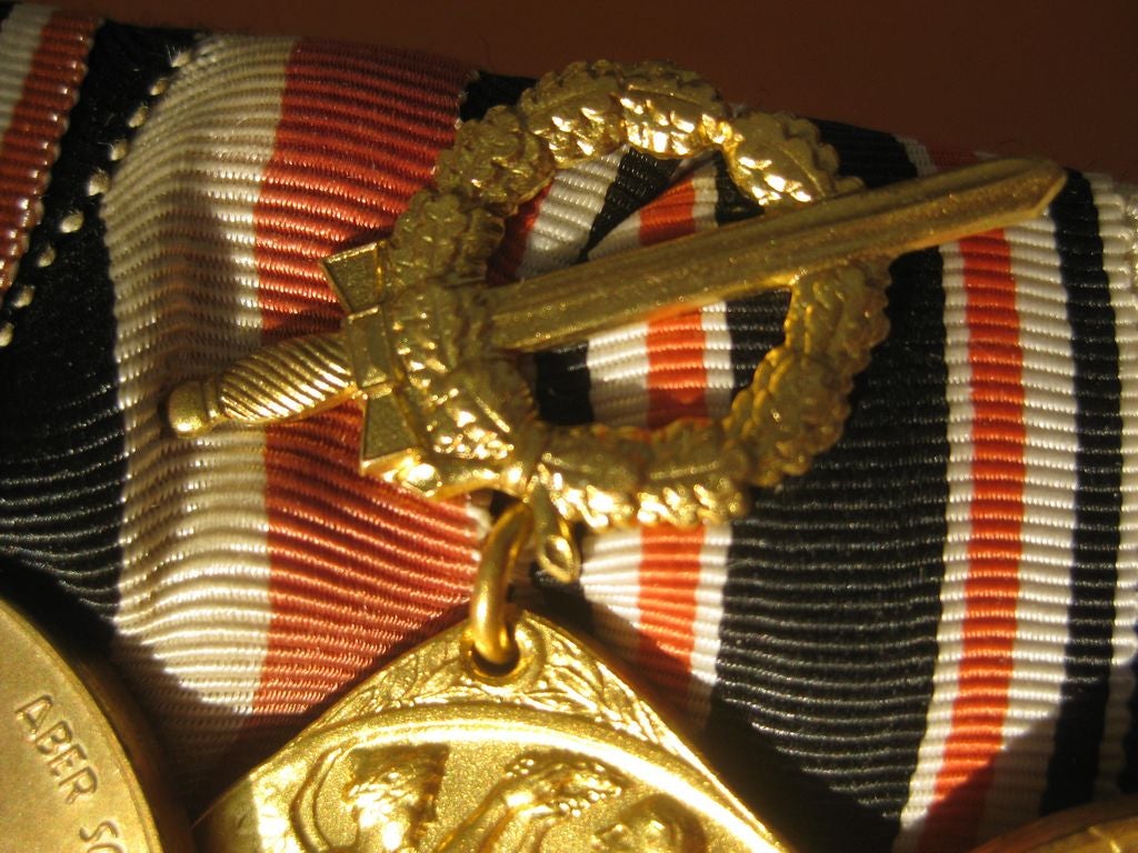 7er Ordenschnalle Ordensspange Preußen Verdienstmedaille  Kriegerverein Kriegerbund Somme Flandernschlacht Kaiserreich MINT CONDITION