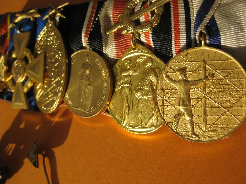 7er Ordenschnalle Ordensspange Preußen Verdienstmedaille  Kriegerverein Kriegerbund Somme Flandernschlacht Kaiserreich MINT CONDITION