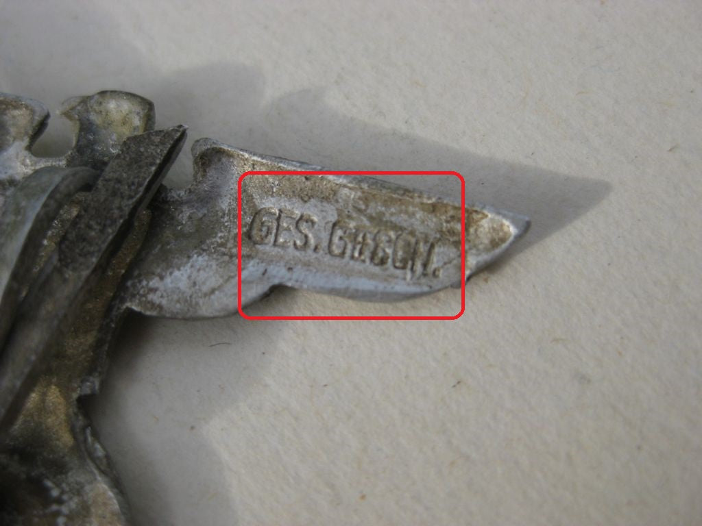 SS und SA - Mützenadler für Schaftmütze 1.Modell Hoheitsadler Hoheitszeichen Schirmmütze 3.Reich