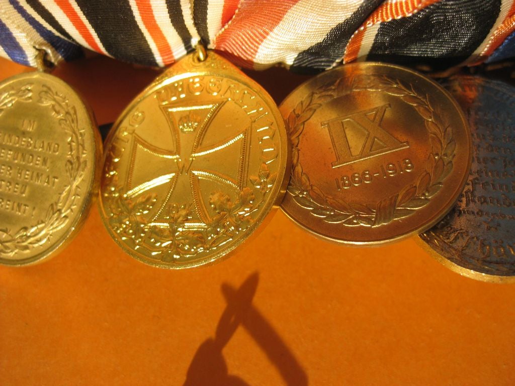 7er Ordenschnalle Ordensspange Preußen Verdienstmedaille  Kriegerverein Kriegerbund Somme Flandernschlacht Kaiserreich MINT CONDITION