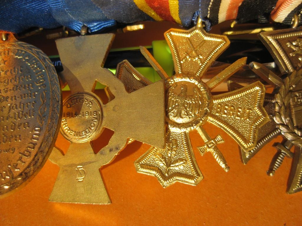 7er Ordenschnalle Ordensspange Preußen Verdienstmedaille  Kriegerverein Kriegerbund Somme Flandernschlacht Kaiserreich MINT CONDITION