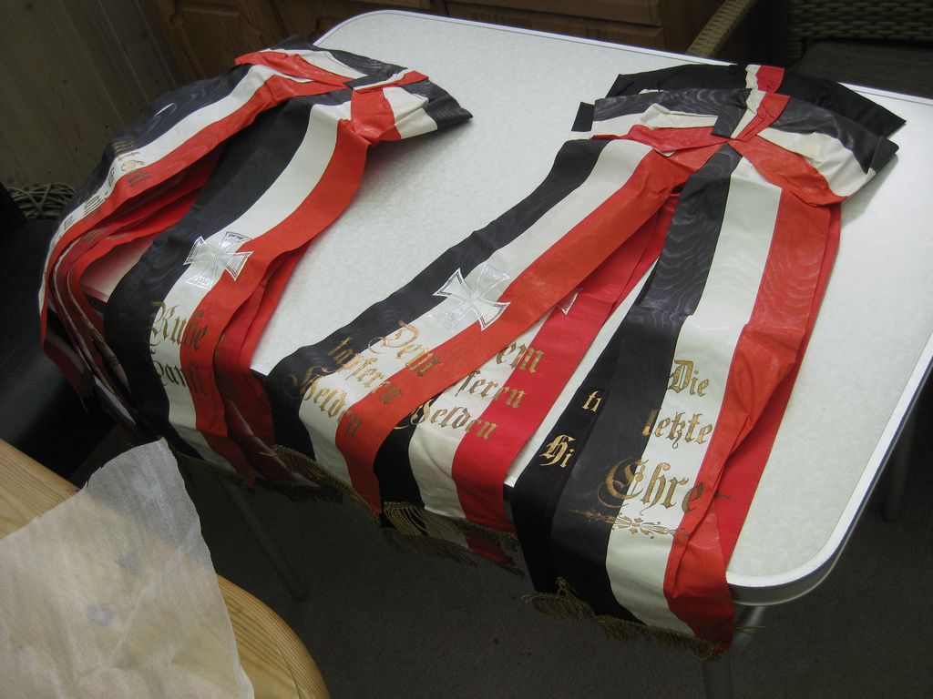 Originale Grabschleife mit Eisernes Kreuz 1914 !!!!