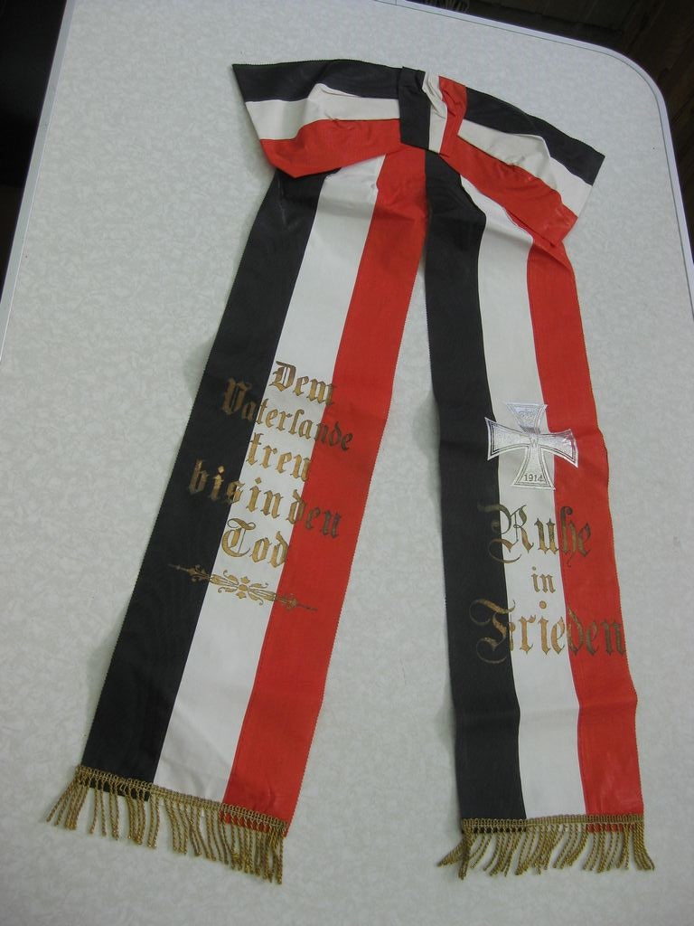 Originale Grabschleife mit Eisernes Kreuz 1914 !!!!