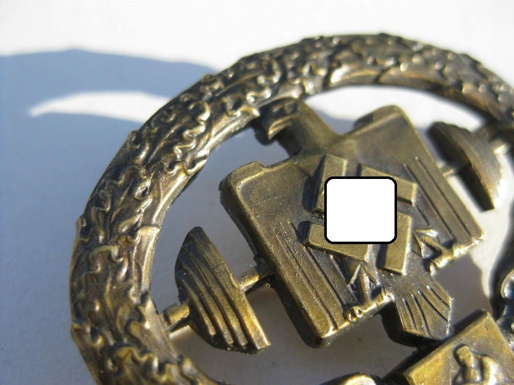 Deutsches Schwerathleten Sportabzeichen 2. Modell in Bronze in SCHACHTEL -MINT CONDITION- DRL NSRL