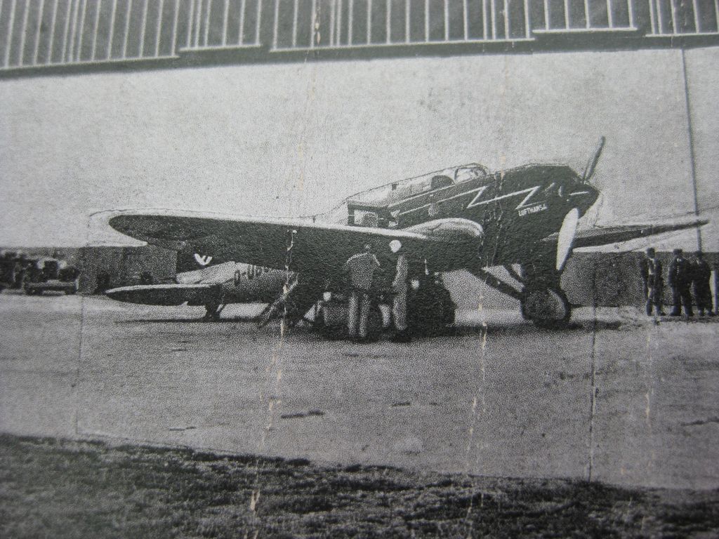 Postkarte Ansichtskarte Erfurt Thüringen Hermann Göring Flughafen 3.Reich 1941