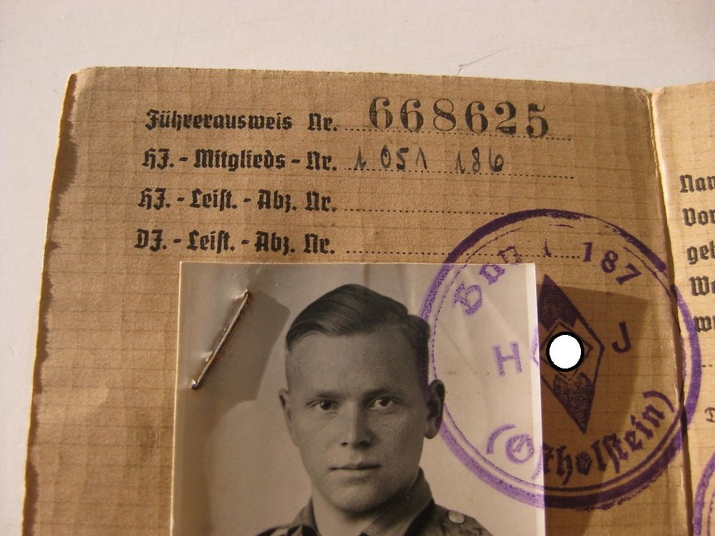 Mitgliedsausweis Hitlerjugend (HJ) - Führerausweis