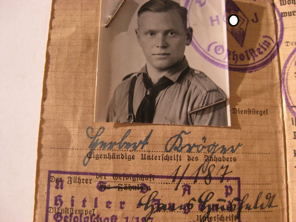 Mitgliedsausweis Hitlerjugend (HJ) - Führerausweis