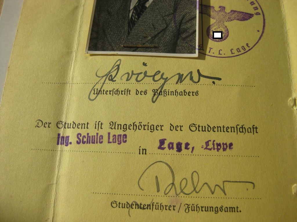 Pflichtheft Studentenbund Erntehelfer 1939 deutsche Studentenschaft