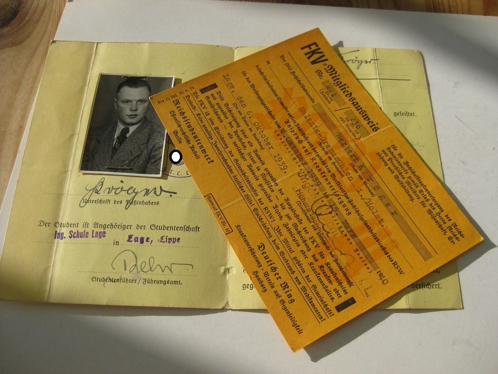 Pflichtheft Studentenbund Erntehelfer 1939 deutsche Studentenschaft