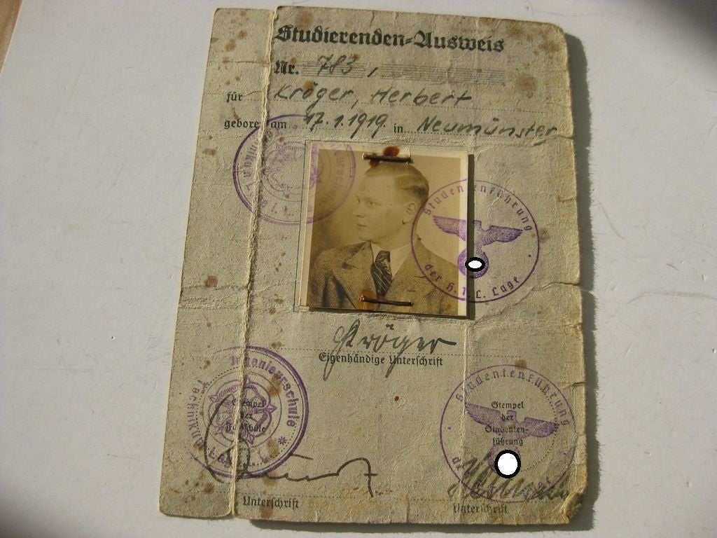 Pflichtheft Studentenbund Erntehelfer 1939 deutsche Studentenschaft