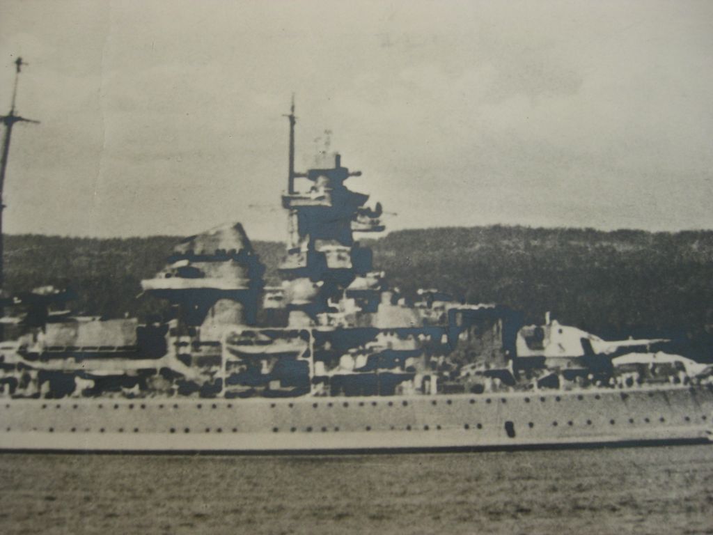 Foto Wehrmacht Schlachtschiff HIPPER Kriegsmarine Schiffsbild ORIGINAL VOR 1945