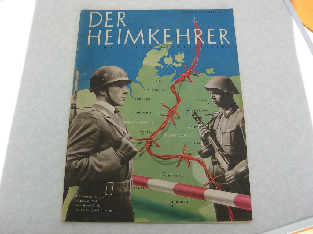Buch Heft Sonderheft Zeitschrift DER HEIMKEHRER von 1958 Zeitung Orden Uniform Wehrmacht Bundeswehr