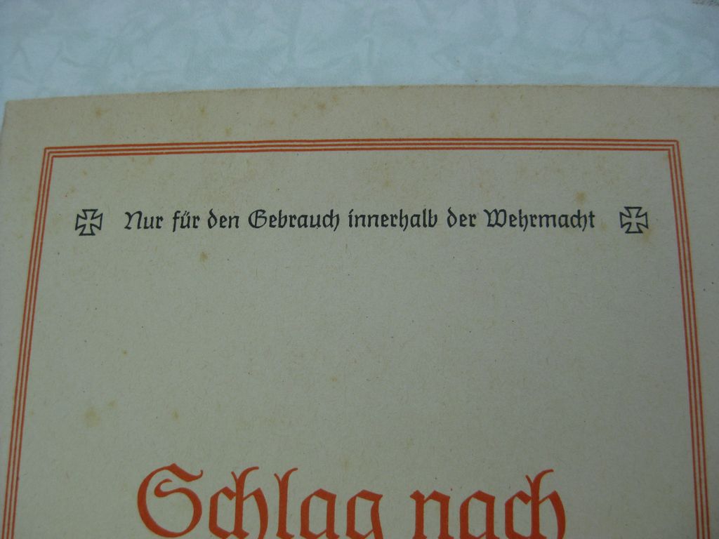 Ostasien Karte Tornisterschrift des Oberkommandos der Wehrmacht Ostasien 1942 Kriegskarte Landkarte
