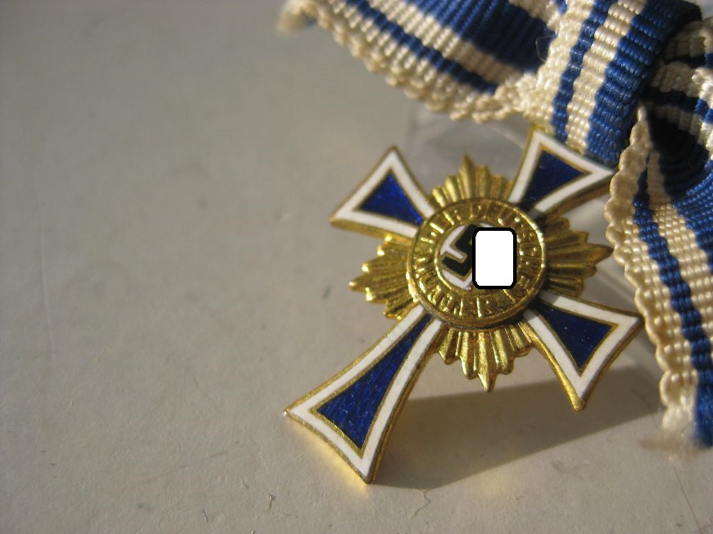 Mutterkreuz in Gold -Miniatur- in LDO Schachtel