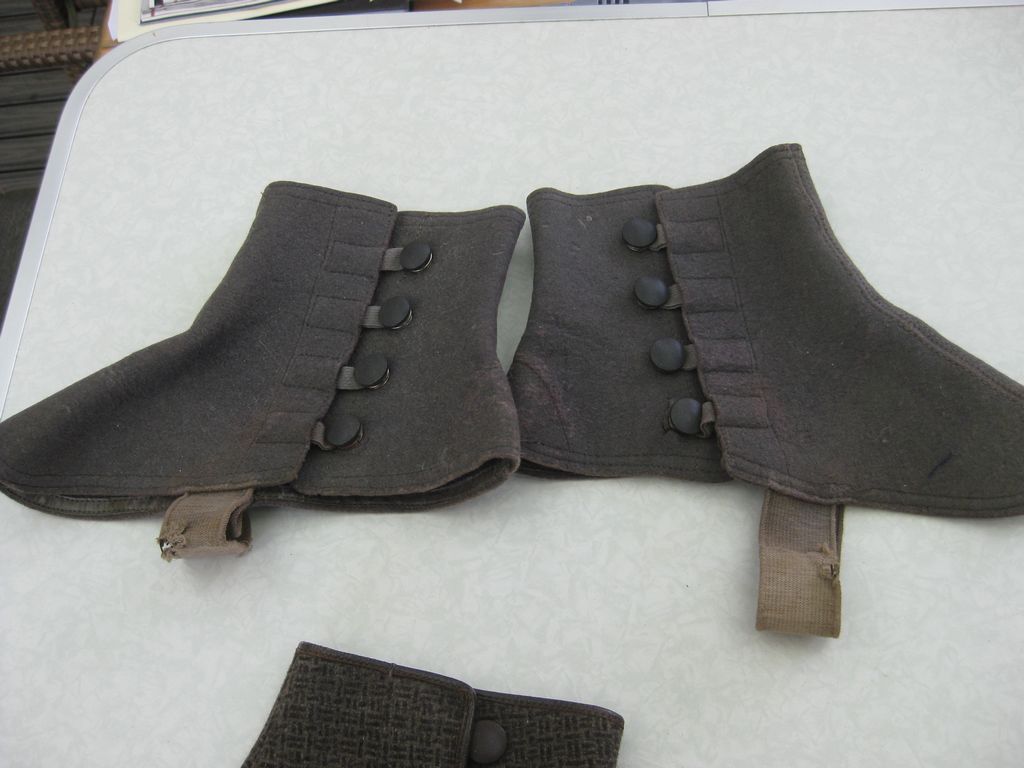 Gamaschen Stoffgamaschen Filzgamaschen für Schuhe der preußischen Offiziere