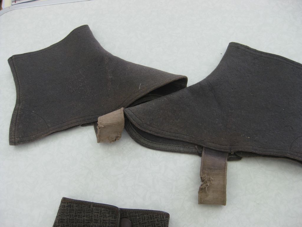 Gamaschen Stoffgamaschen Filzgamaschen für Schuhe der preußischen Offiziere