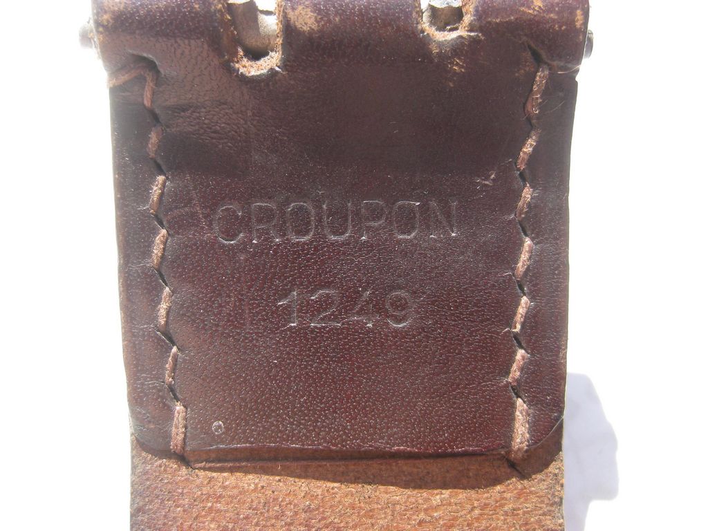 2 Dorn Riemen / Lederkoppel für Offiziere Wehrmacht